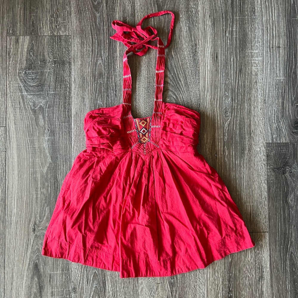 Red halter medium